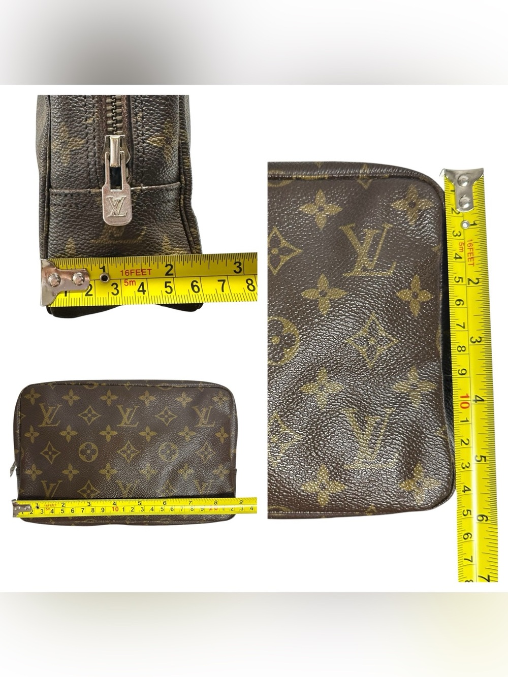 Louis Vuitton Monogram Leather Vintage Trousse Toiletry 23 Cosmetic Clutch Bag - Picture 10 of 14